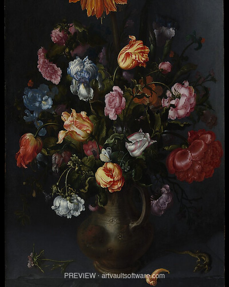 Jan Brueghel the Younger — basket of flowers (Dutch Golden Age preview)